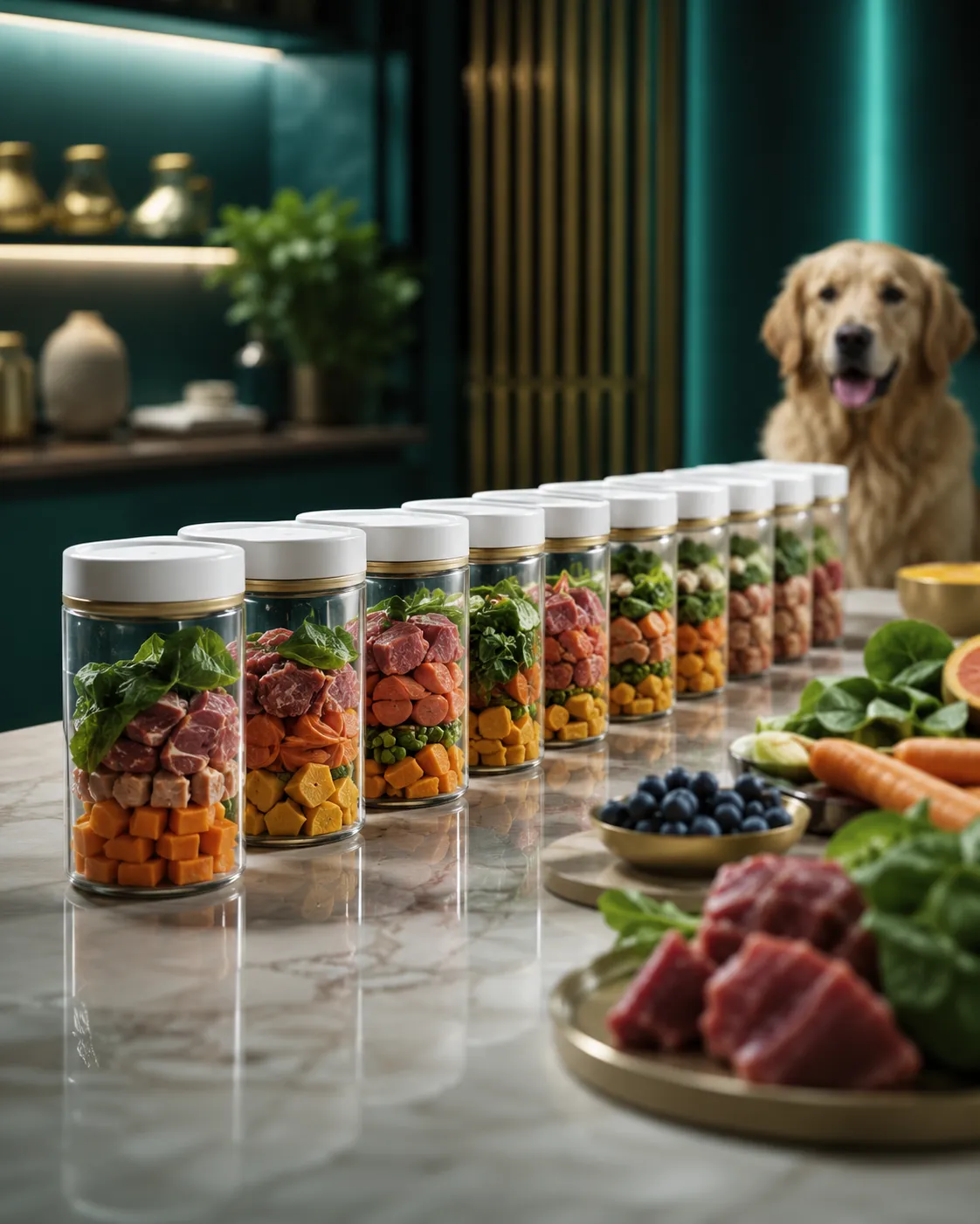 Plano visual de transição alimentar gradual para cães