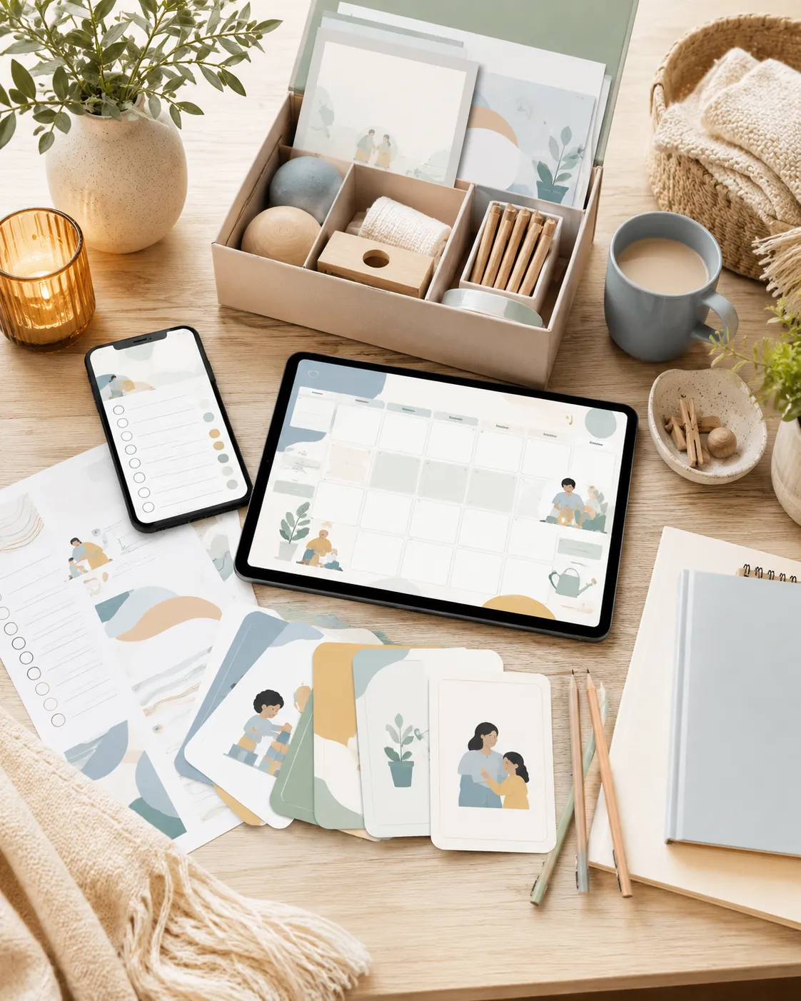 Checklist e planner simples para rotina de brincadeiras sem tela