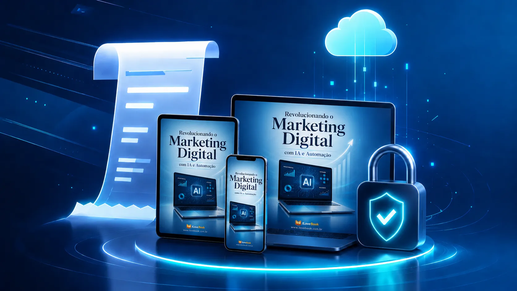 Segurança digital, proteção de dados e compra em ambiente confiável