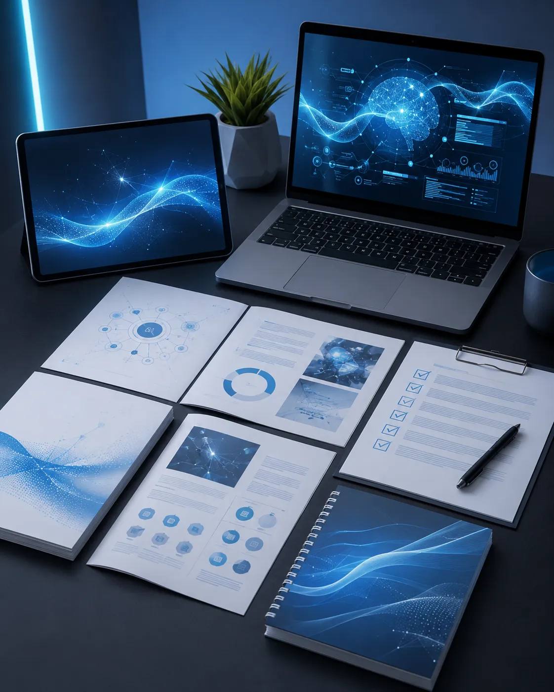 Conteúdo interno de um ebook digital sobre IA, automação e marketing